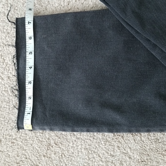 Express black jean distressed overalls size 8 NWOT - Picture 9 of 11